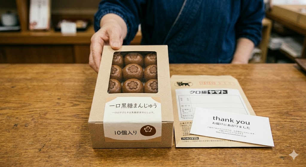 通販やお取り寄せで購入できる10個入りパックの10円まんじゅう